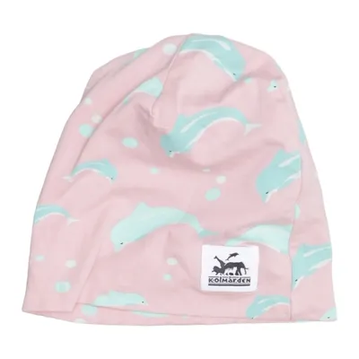 Beanie (Pink, Multicolored) from Kolmården Cotton, Elastane