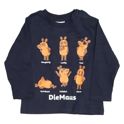 Long sleeve T-shirt (Blue) from DieMaus Cotton