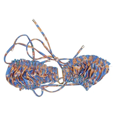 Bikini top (Blauw, Bruin) van Janthee Elastaan, Polyamide, Polyester