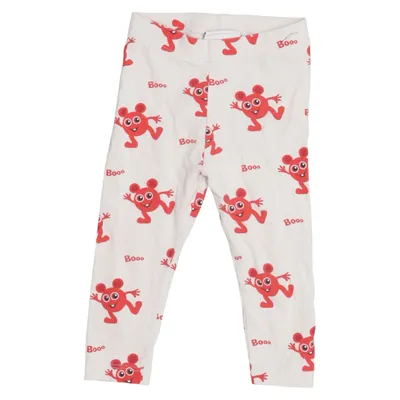 Leggings (Vit, Röd) från Babblarna x KappAhl Bomull, Elastan
