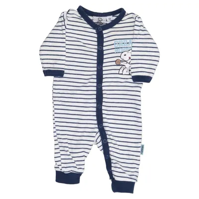 Barboteuse (Bleu, Blanc) de Snoopy Coton