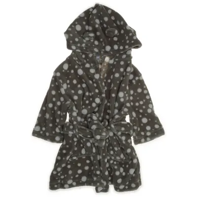 Bathrobe (Green, White) from Little Roomies Polyester