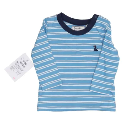 Lange mouwen shirt (Blauw, Wit) van Sanetta Organisch katoen