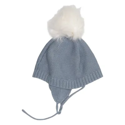 Bobble hat (Blue) from Newbie by KappAhl Cotton