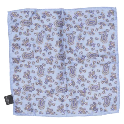Handkerchief (Blue, Brown) from Amanda Christensen Silk