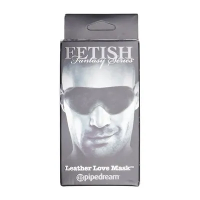 Slaapmasker (Leather Love Mask) van Pipedream