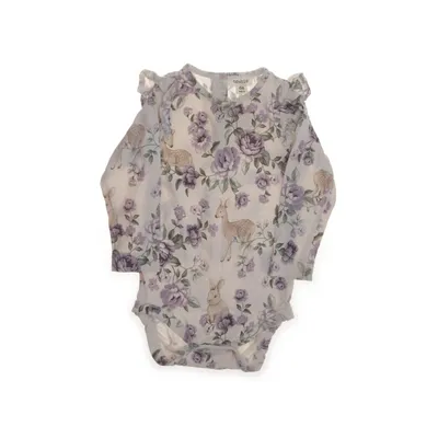 Body (Vit, Lila, Flerfärgad) från Newbie by KappAhl Bomull, Elastan