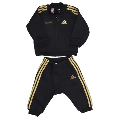 Sports kit (Black, Gold) from Adidas Cotton, Recycled polyester