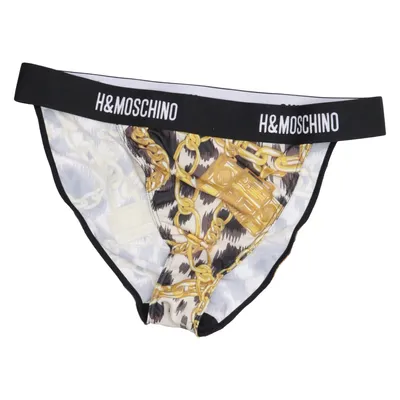 Bas de bikini (Noir, Jaune, Beige) de H&M x Moschino Polyester, Élasthane, Coton