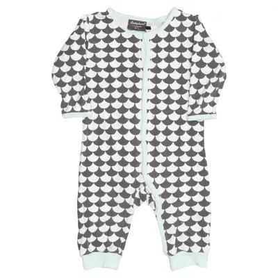 Barboteuse (Gris, Blanc, Vert) de Littlephant Coton biologique