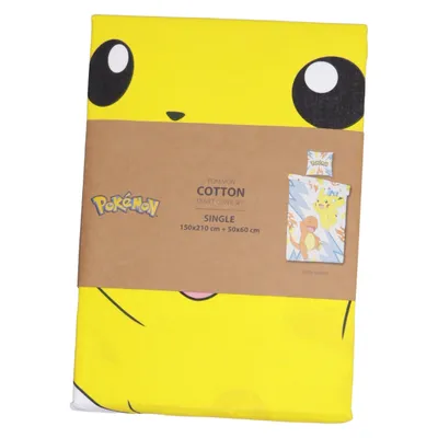 Bed set (Yellow, Multicolored) from Pokémon Cotton