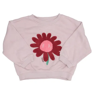 Collegetröja (Rosa, Röd) från Rikiki Bomull, Polyester