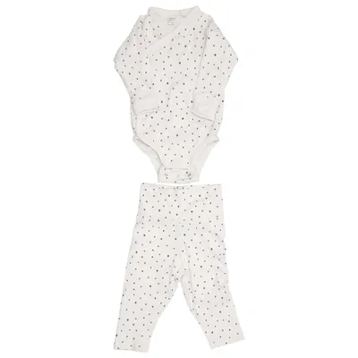Set (Beige) from Lindex Newborn Cotton, Elastane