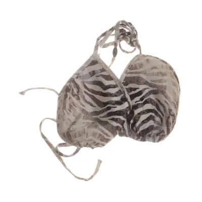 Bikiniöverdel (Grå, Vit) från Lindex Elastan, Polyamid