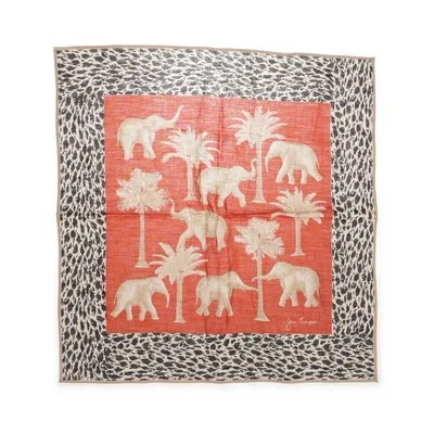 Lommetørklæde (Orange, Beige, Sort)