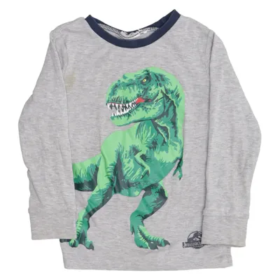 Langærmet t-shirt (Grå, Grøn) fra Jurassic World