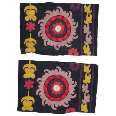 Cushion cover (Multicolored, Blue) from Bungalow Cotton