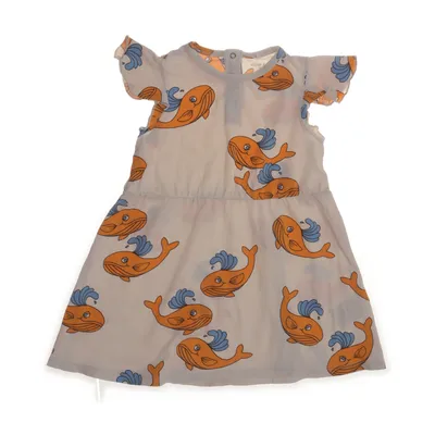 Klänning (Beige, Flerfärgad) från Mini Rodini Bomull, Elastan