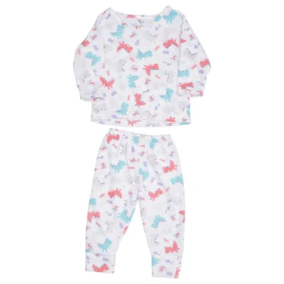 Pyjamas (Vit, Flerfärgad) från Baby Baby Bomull