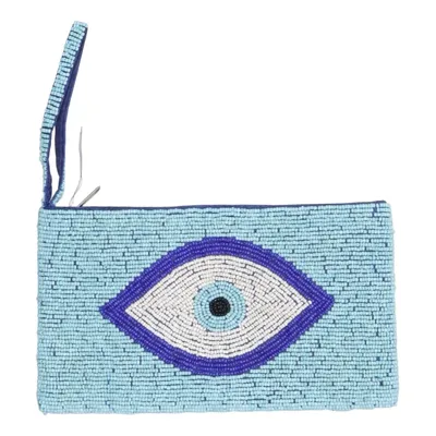 Clutch (Blauw, Wit, Zwart)