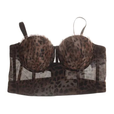 Bustier (Brown, Black) from BSB Collection Elastane, Polyester