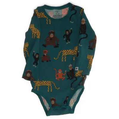 Body (Grön, Flerfärgad) från Lindex Bomull, Elastan