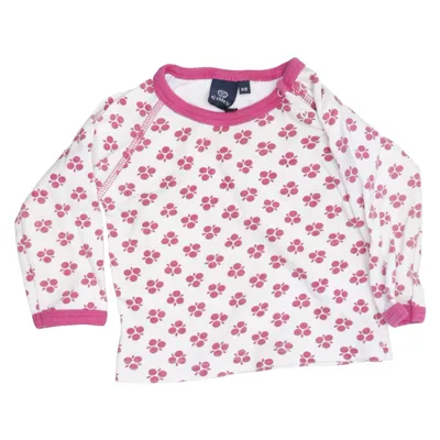 Langarmshirt (Weiß, Pink) von Ej Sikke Lej Baumwolle