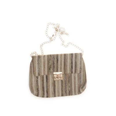 Skuldertaske (Beige, Flerfarvet)