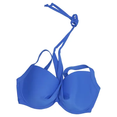 Bikini top (Blue) from Ivory Rose Elastane, Polyamide, Polyester