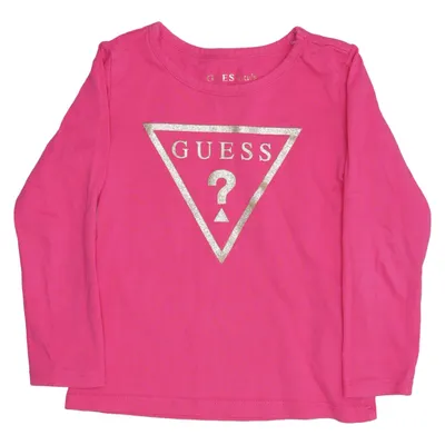 Langærmet t-shirt (K3Via6) fra Guess Kids Bomuld