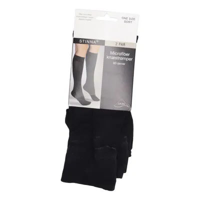Knee socks (Black) from Stinna Elastane, Polyamide