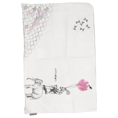 Housse de coussin (Blanc, Bleu, Multicolore) de Mimou Coton, Lin