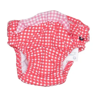 Couche de natation (Rouge, Blanc) de Obaïbi Élasthane, Polyamide