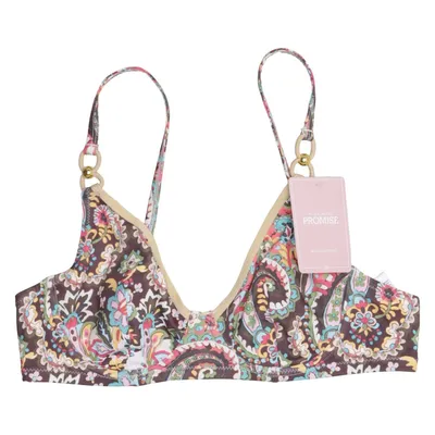Haut de bikini (Marron, Multicolore) de Promise Élasthane, Polyester