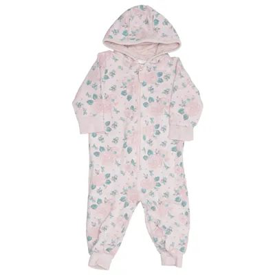 Barboteuse (Rose, Vert, Blanc) de Lindex Baby Coton