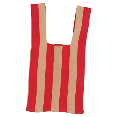 Canvas tas (Rood, Beige)