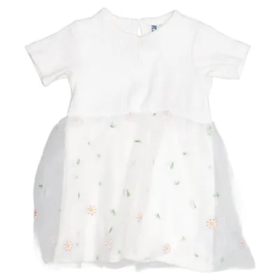 Dress (White, Multicolored) from Rikiki Cotton, Elastane, Polyester