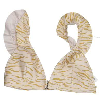 Bikini top (Beige, Bruin) van Love Stories x H&M Elastaan, Polyamide, Polyester