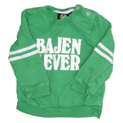 Sweatshirt (Green, White) from Bajen Fans Cotton