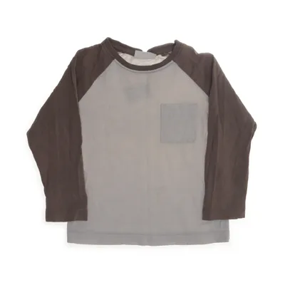 Long sleeve T-shirt (Beige, Brown) from KappAhl Cotton