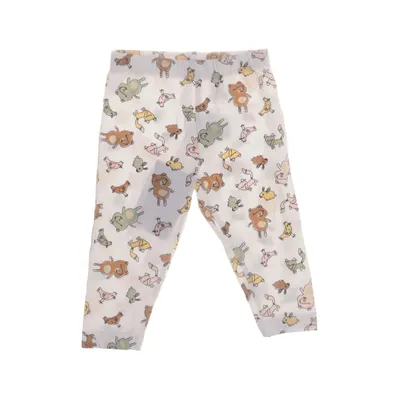 Leggings (Hvid, Flerfarvet) fra ICA I Love Eco Elastan, Økologisk bomuld