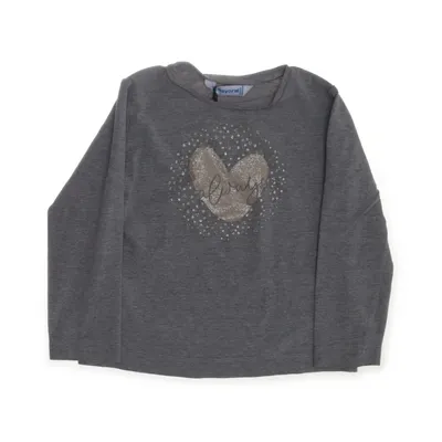 Långärmad t-shirt (Grå) från Mayoral Bomull, Elastan, Polyester