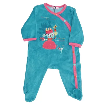 Rompertjes (Blauw, Roze, Meerkleurig) van Okaïdi Katoen, Polyester