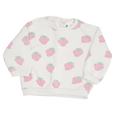 Sweatshirt (Beige, Pink, Grøn) fra Rikiki Bomuld, Polyester