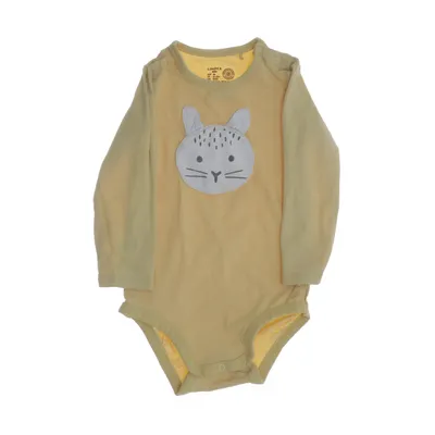 Body (Gul) från Lindex Baby Bomull, Elastan