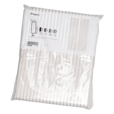 Housse de couette (Beige, Blanc) de IKEA Coton, Polyester