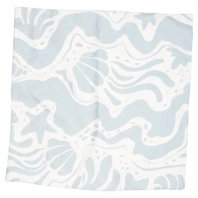 Cushion cover (Blue, White) from Desenio