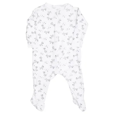 Barboteuse (Blanc, Gris) de Basic You Coton biologique