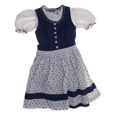 Dirndl (Blå, Hvid) fra Guri landhaus Bomuld