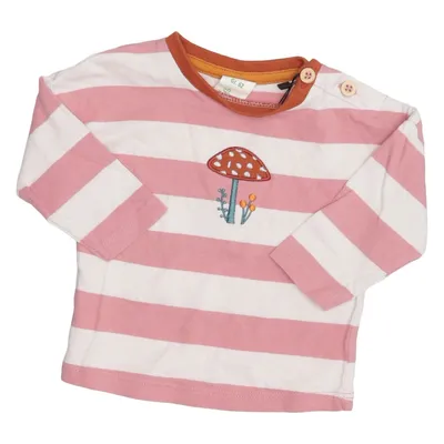 Lange mouwen shirt (Roze, Wit) van Alana Katoen